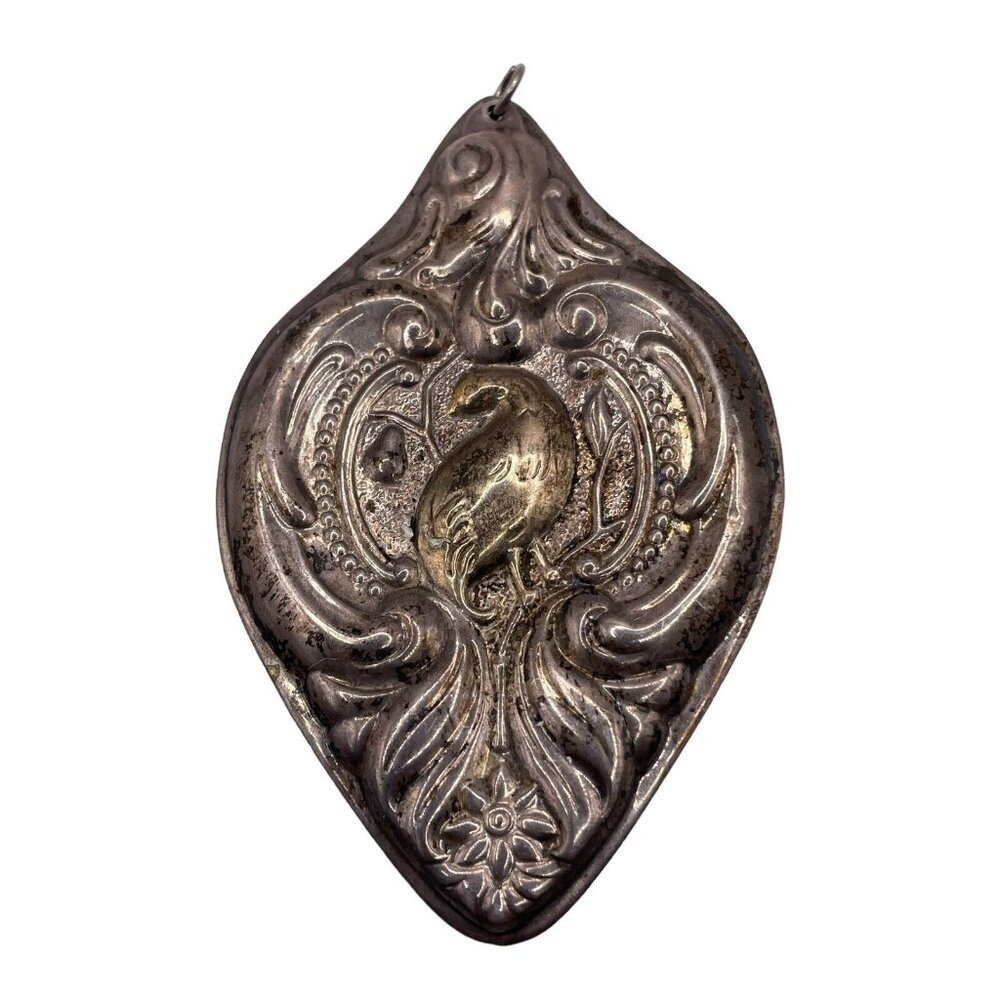1988 Wallace Sterling 925 Grand Baroque 1st Ed Partridge in A Pear Tree Ornament
